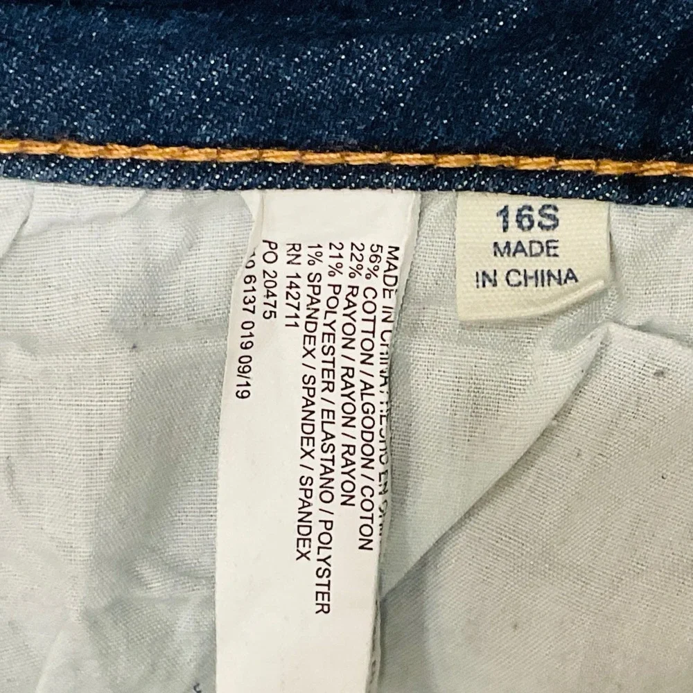 ELOQUII‎ women's denim jeans 16 s distressed 1106137019 regular fit stretchable